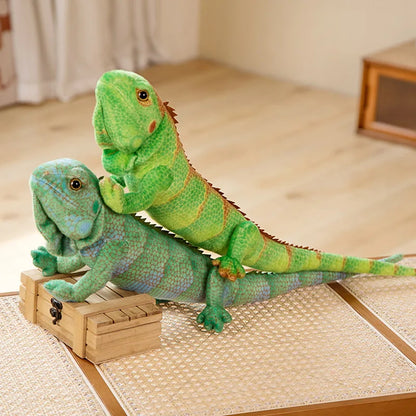 Lifelike Iguana Plush Toy Stuffed Reptile Model 65-95cm by HitMyNeed