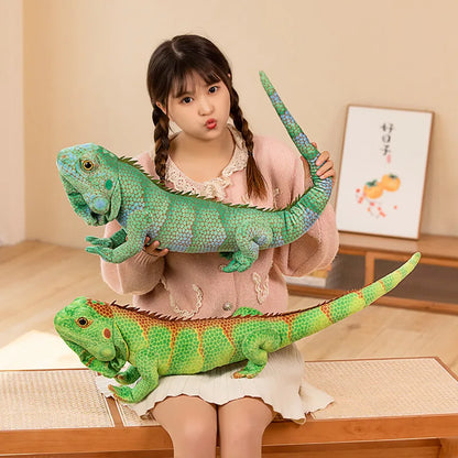 Lifelike Iguana Plush Toy Stuffed Reptile Model 65-95cm by HitMyNeed