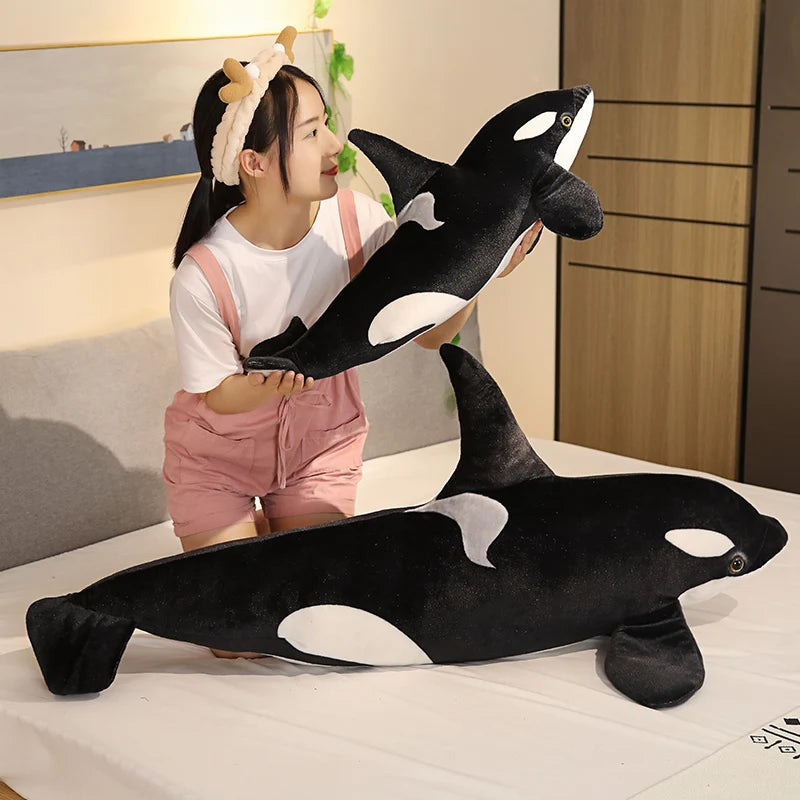 Lifelike Orca Whale Plush Toy for Kids by HitMyNeed