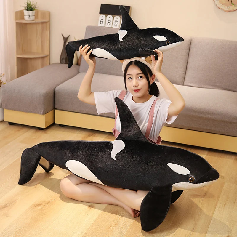 Lifelike Orca Whale Plush Toy for Kids by HitMyNeed