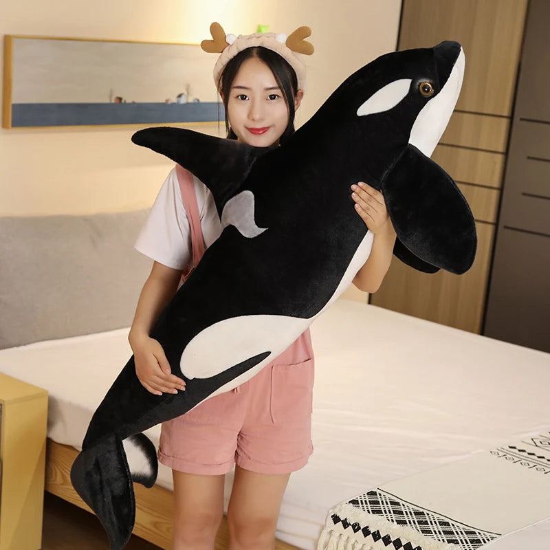 Lifelike Orca Whale Plush Toy for Kids M - 50cm by HitMyNeed