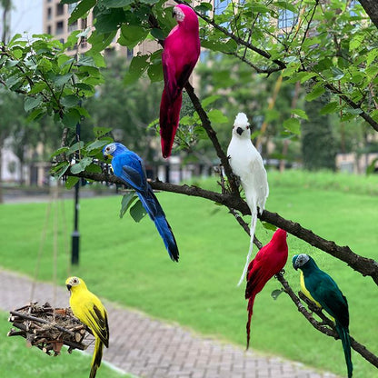 Lifelike Parrot Resin Garden Ornament by HitMyNeed