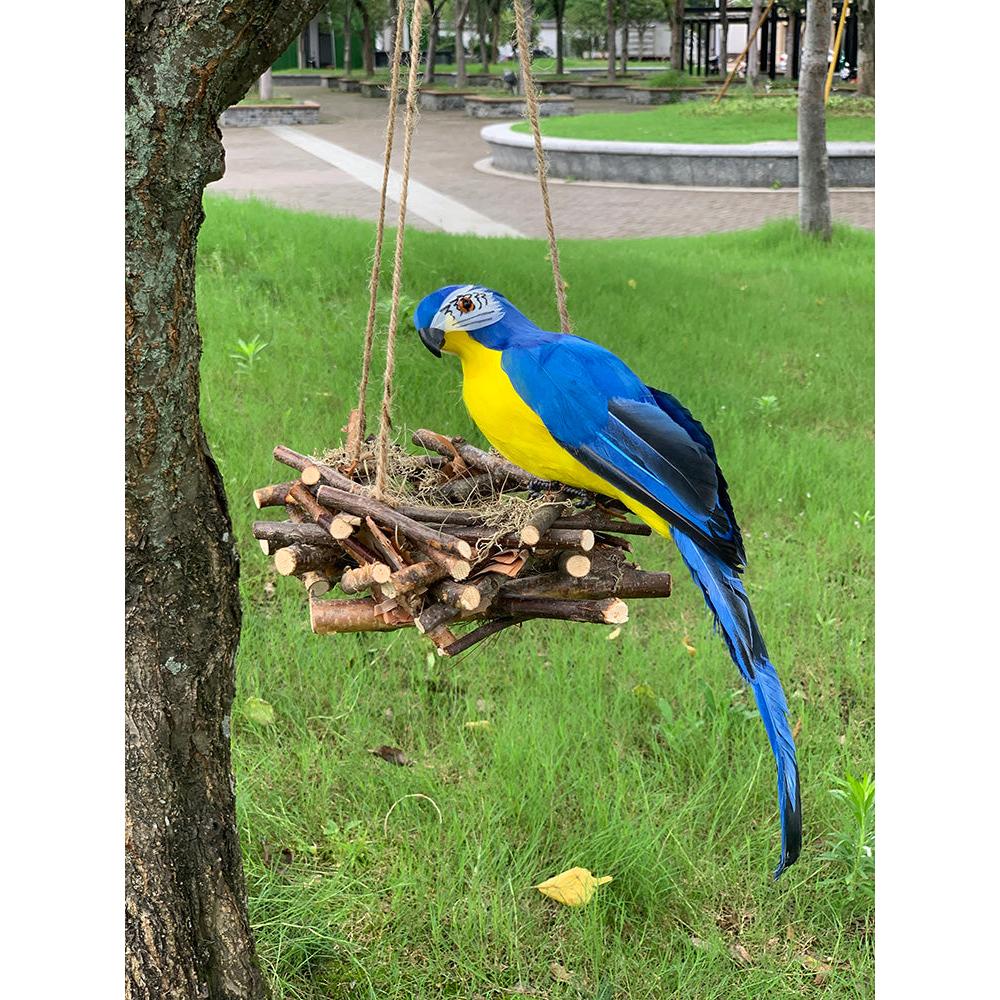 Lifelike Parrot Resin Garden Ornament by HitMyNeed
