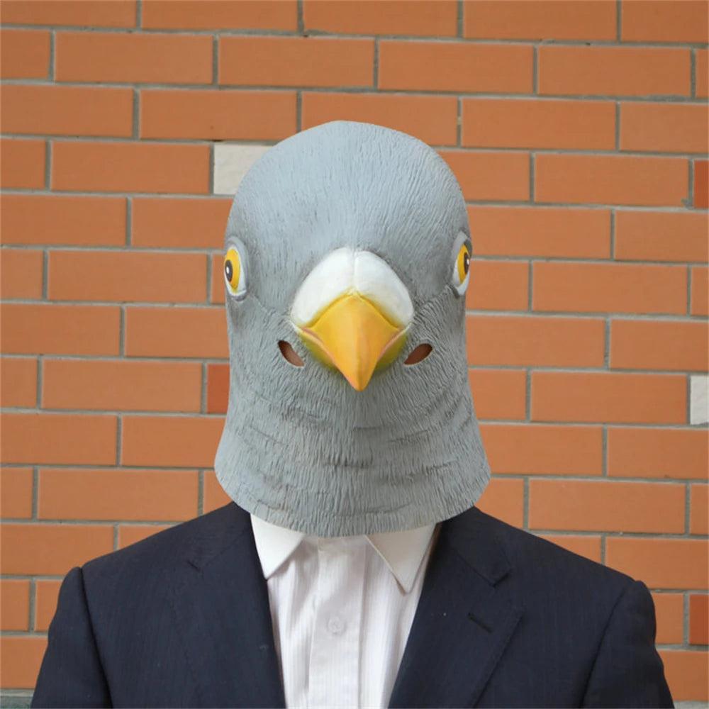 Lifelike Pigeon Latex Full Head Mask for Cosplay by HitMyNeed