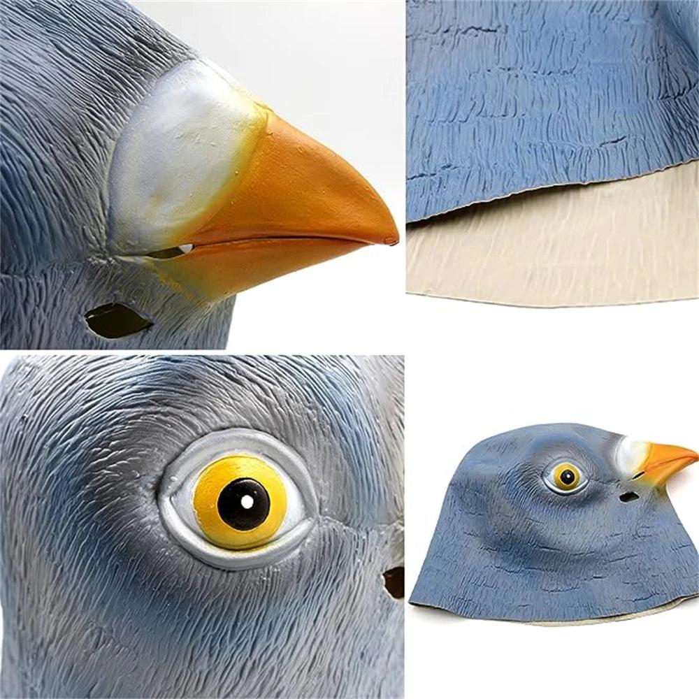 Lifelike Pigeon Latex Full Head Mask for Cosplay by HitMyNeed