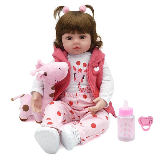 Lifelike Silicone Baby Doll with Accessories 47cm by HitMyNeed