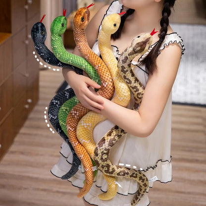 Lifelike Snake Plush Toy Set - 9 Realistic Designs by HitMyNeed