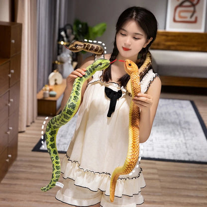 Lifelike Snake Plush Toy Set - 9 Realistic Designs by HitMyNeed