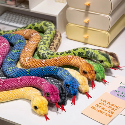 Lifelike Snake Plush Toy Set - 9 Realistic Designs by HitMyNeed