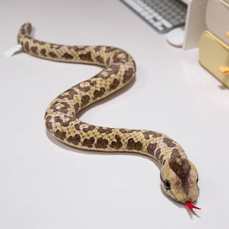 Lifelike Snake Plush Toy Set - 9 Realistic Designs brown-python 50cm by HitMyNeed