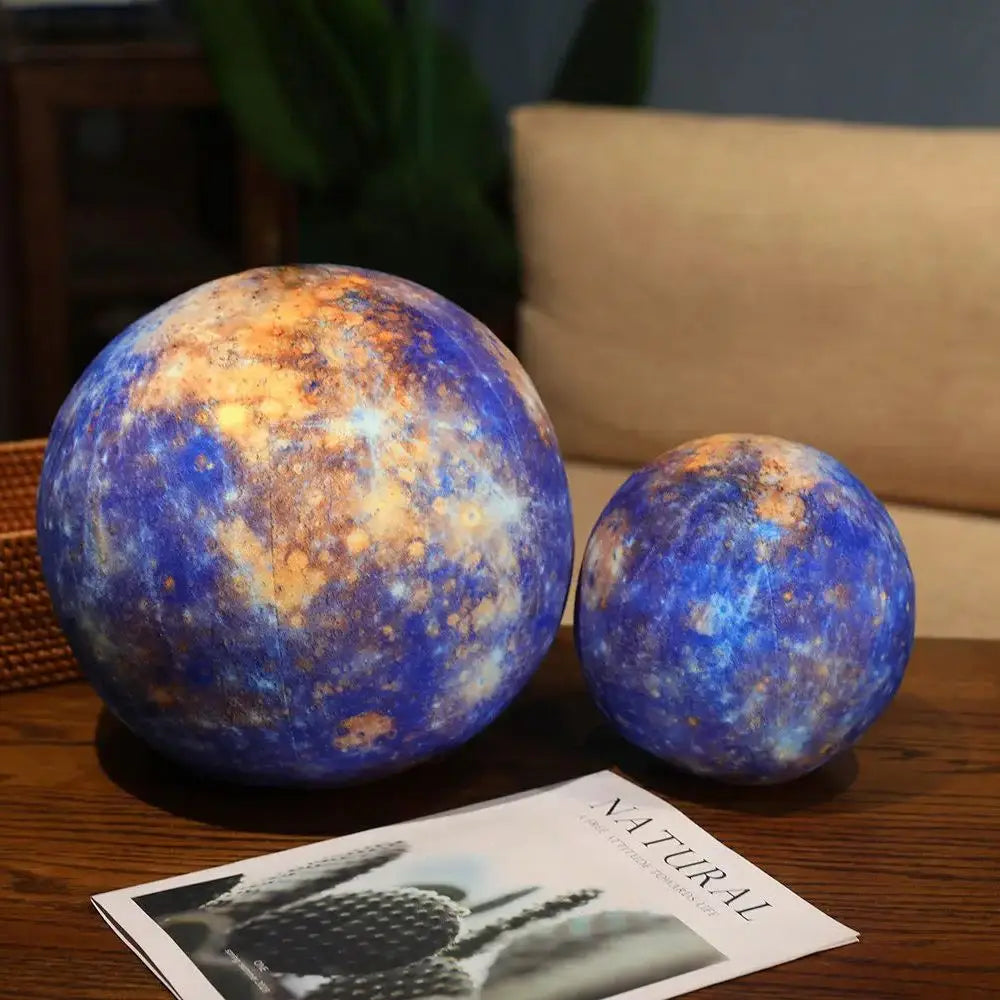 Lifelike Solar System Planet Plush Throw Pillows by HitMyNeed