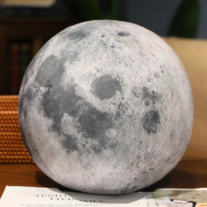 Lifelike Solar System Planet Plush Throw Pillows moon about-15-17cm by HitMyNeed