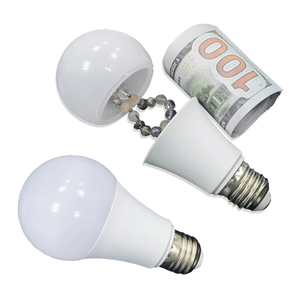 Light Bulb Diversion Safe with Hidden Storage by HitMyNeed