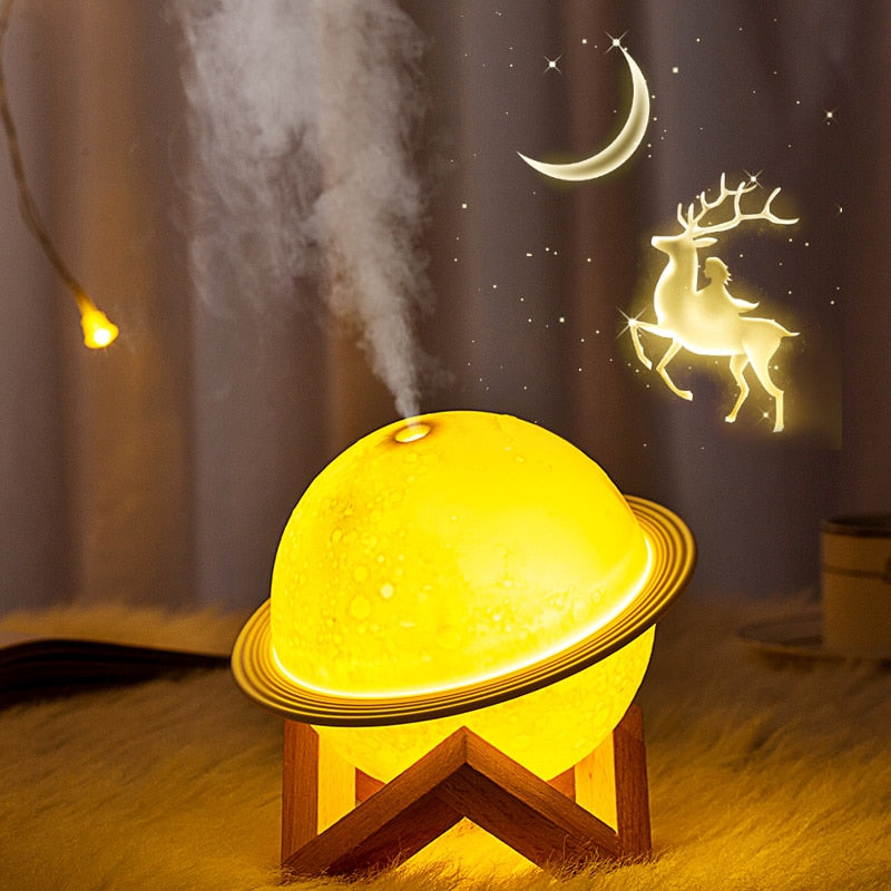 Light Up 200ml Planet Humidifier with LED Night Light by HitMyNeed