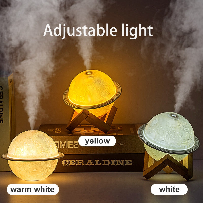 Light Up 200ml Planet Humidifier with LED Night Light by HitMyNeed