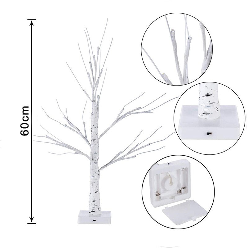 Light Up 24 LED Easter Twig Tree, 60cm by HitMyNeed