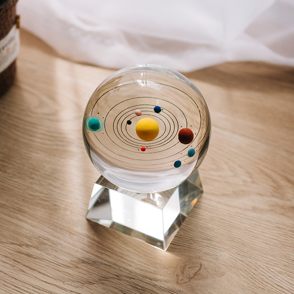 Light Up 3D Solar System Crystal Ball Lamp by HitMyNeed