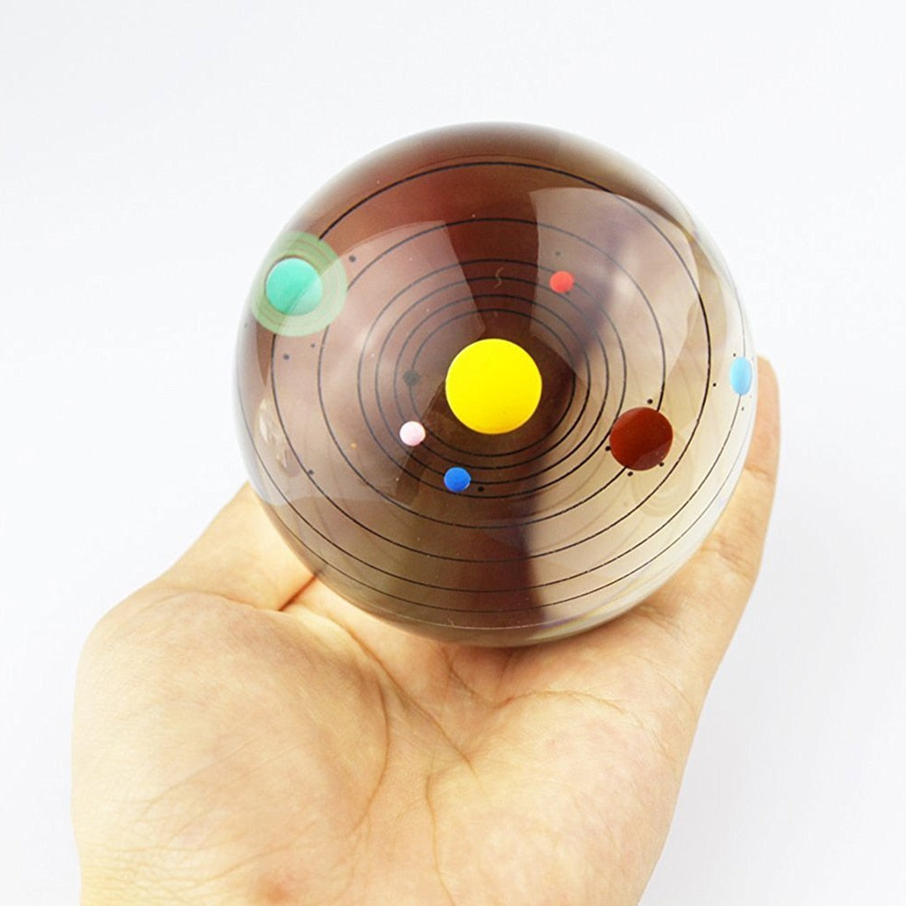 Light Up 3D Solar System Crystal Ball Lamp by HitMyNeed