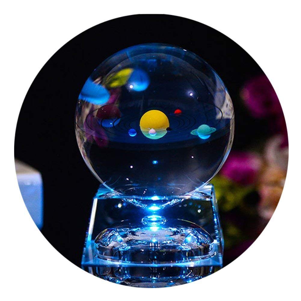 Light Up 3D Solar System Crystal Ball Lamp by HitMyNeed