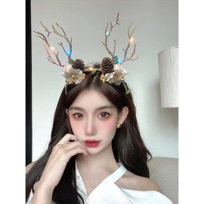 Light-Up Antler Forest Fairy Christmas Headband style6 by HitMyNeed