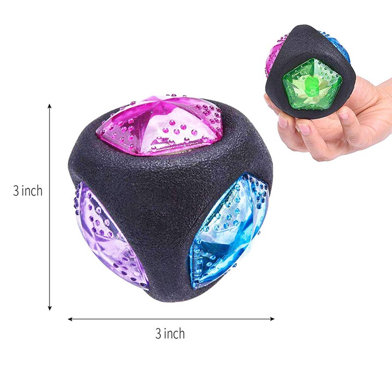 Light Up Dog Ball, Bite-Resistant Fetch Toy 6.6cm by HitMyNeed