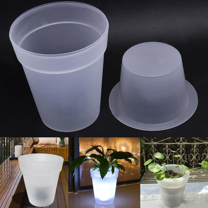 Light Up LED Solar Plant Pot for Indoor & Outdoor by HitMyNeed