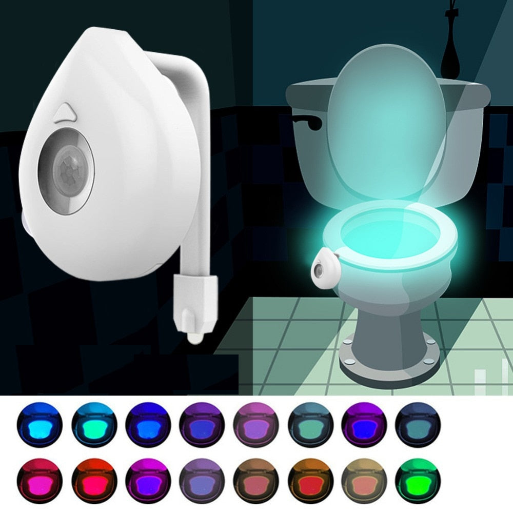 Lighted Toilet Seat Motion Sensor Night Light by HitMyNeed