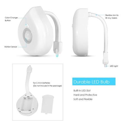 Lighted Toilet Seat Motion Sensor Night Light by HitMyNeed