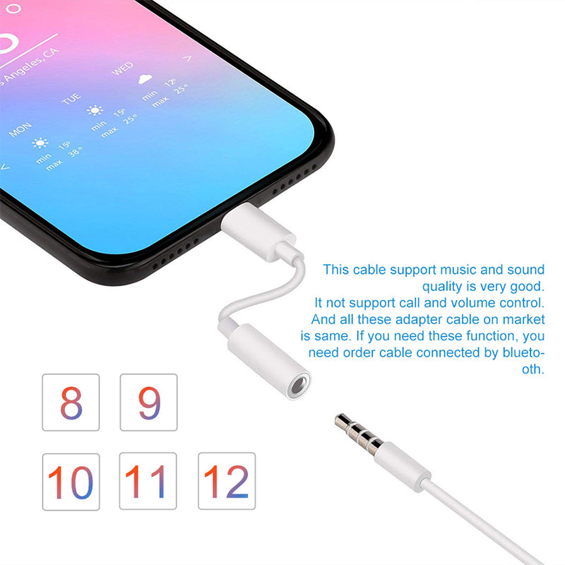 Lightning to 3.5mm Earphone Adapter for iPhone by HitMyNeed