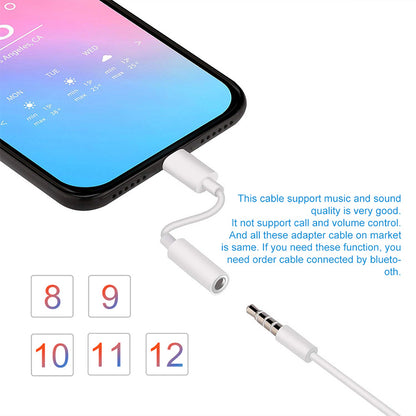 Lightning to 3.5mm Earphone Adapter for iPhone by HitMyNeed