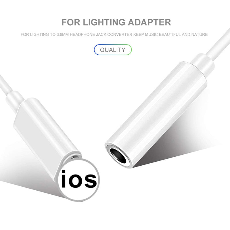 Lightning to 3.5mm Earphone Adapter for iPhone by HitMyNeed