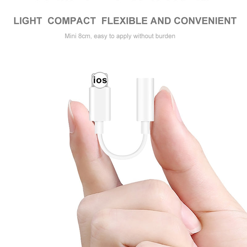 Lightning to 3.5mm Earphone Adapter for iPhone by HitMyNeed