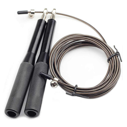 Lightweight Adjustable Crossfit Speed Rope black by HitMyNeed