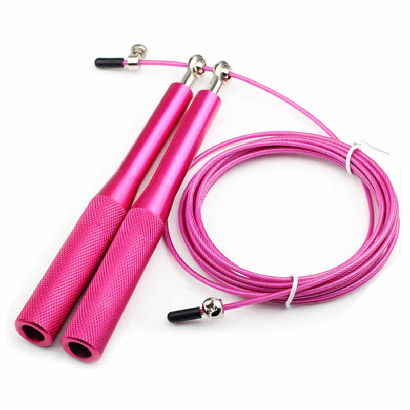 Lightweight Adjustable Crossfit Speed Rope pink by HitMyNeed