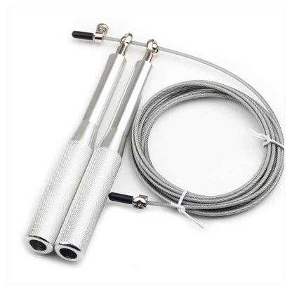 Lightweight Adjustable Crossfit Speed Rope silvery by HitMyNeed