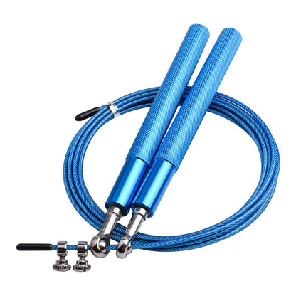 Lightweight Adjustable Crossfit Speed Rope thin-blue by HitMyNeed