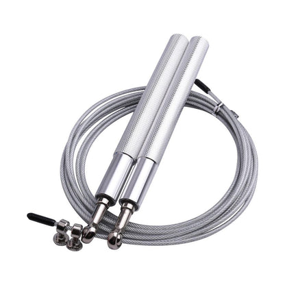 Lightweight Adjustable Crossfit Speed Rope thin-silvery by HitMyNeed