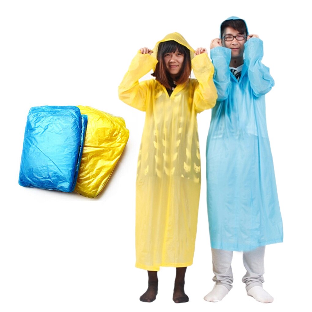 Lightweight Disposable Plastic Raincoat by HitMyNeed
