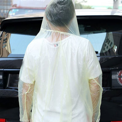 Lightweight Disposable Plastic Raincoat by HitMyNeed
