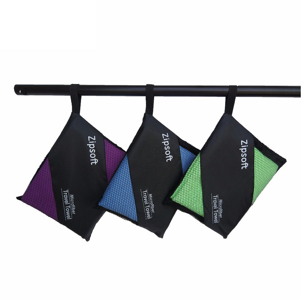 Lightweight Microfiber Beach Towel with Mesh Bag by HitMyNeed