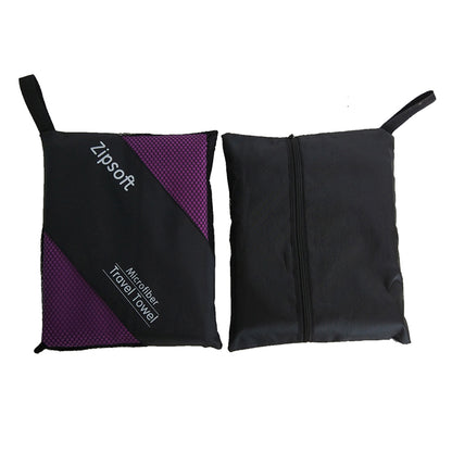 Lightweight Microfiber Beach Towel with Mesh Bag by HitMyNeed