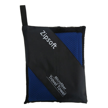 Lightweight Microfiber Beach Towel with Mesh Bag blue 35cm-75cm by HitMyNeed