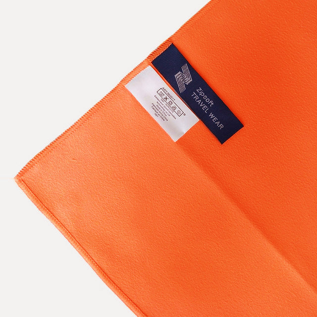 Lightweight Microfiber Beach Towel with Mesh Bag orange 100cm-200cm by HitMyNeed