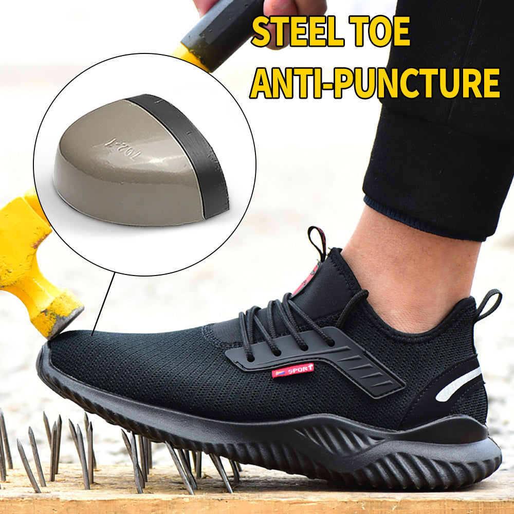 Lightweight Steel Toe Work Safety Sneakers by HitMyNeed