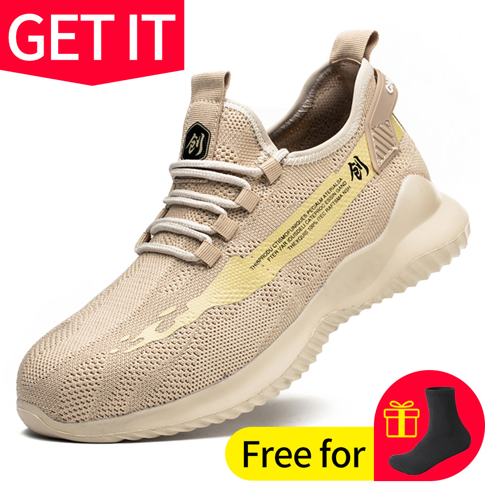 Lightweight Steel Toe Work Safety Sneakers d021-work-shoes 41 by HitMyNeed