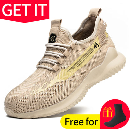 Lightweight Steel Toe Work Safety Sneakers d021-work-shoes 41 by HitMyNeed