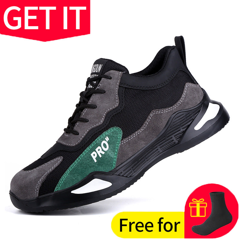 Lightweight Steel Toe Work Safety Sneakers d053-work-shoes 36 by HitMyNeed