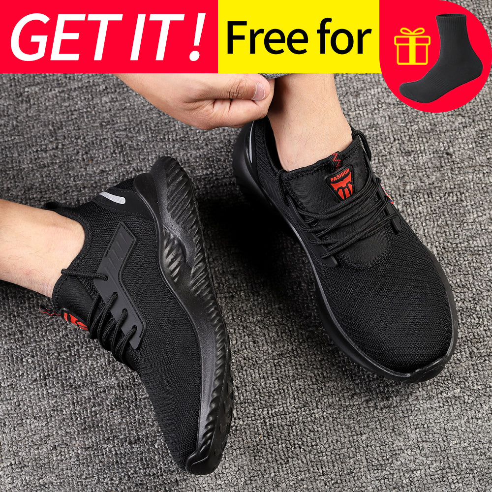 Lightweight Steel Toe Work Safety Sneakers d6002-work-shoes 41 by HitMyNeed