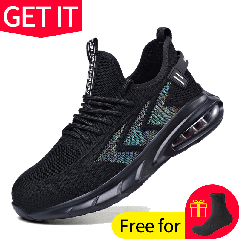 Lightweight Steel Toe Work Safety Sneakers w053-work-shoes 41 by HitMyNeed