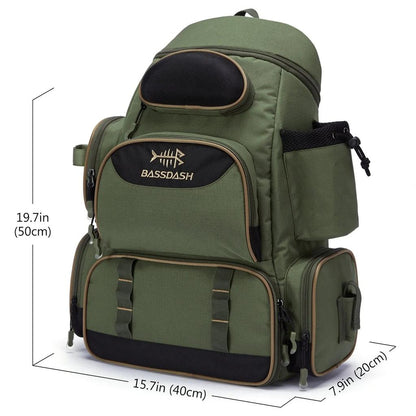 Lightweight Tactical Fishing Tackle Backpack 50L by HitMyNeed